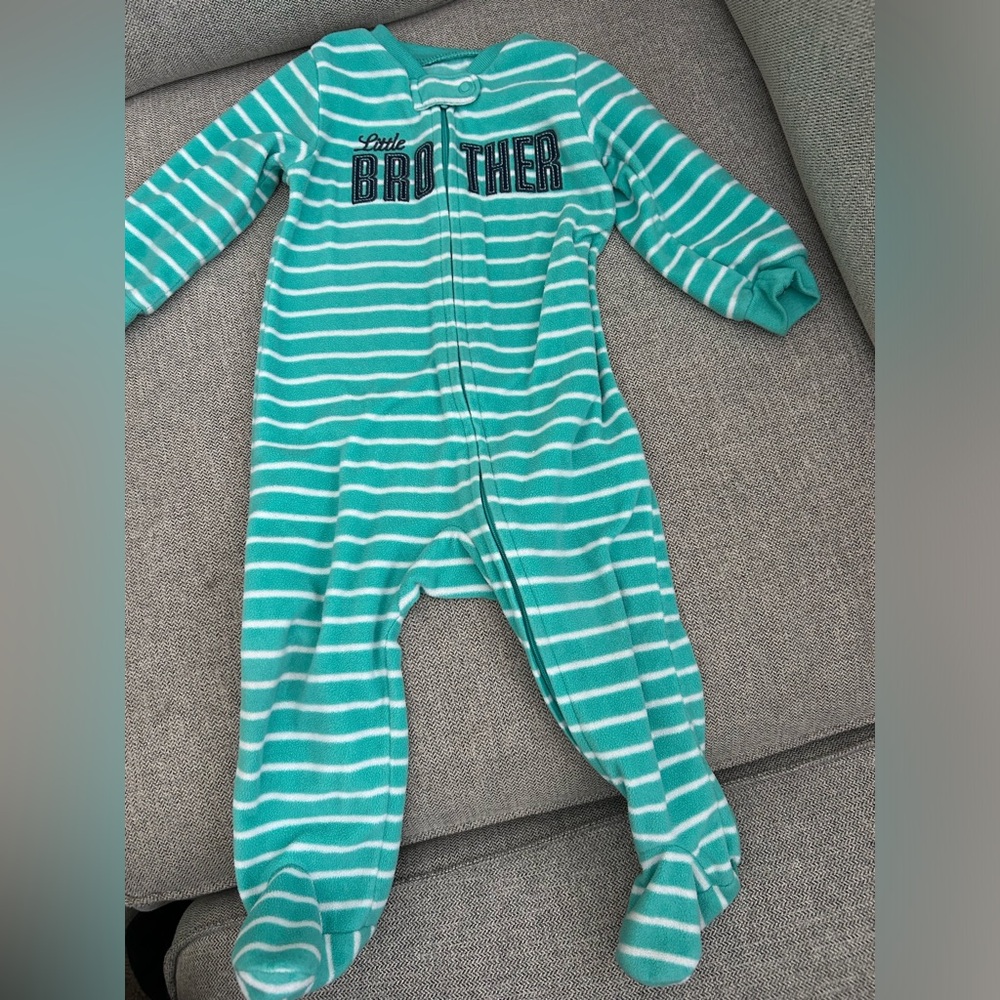 Carter’s Striped Little Brother Baby Onesie